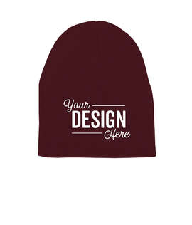 Yupoong Solid Beanie - Color: Maroon