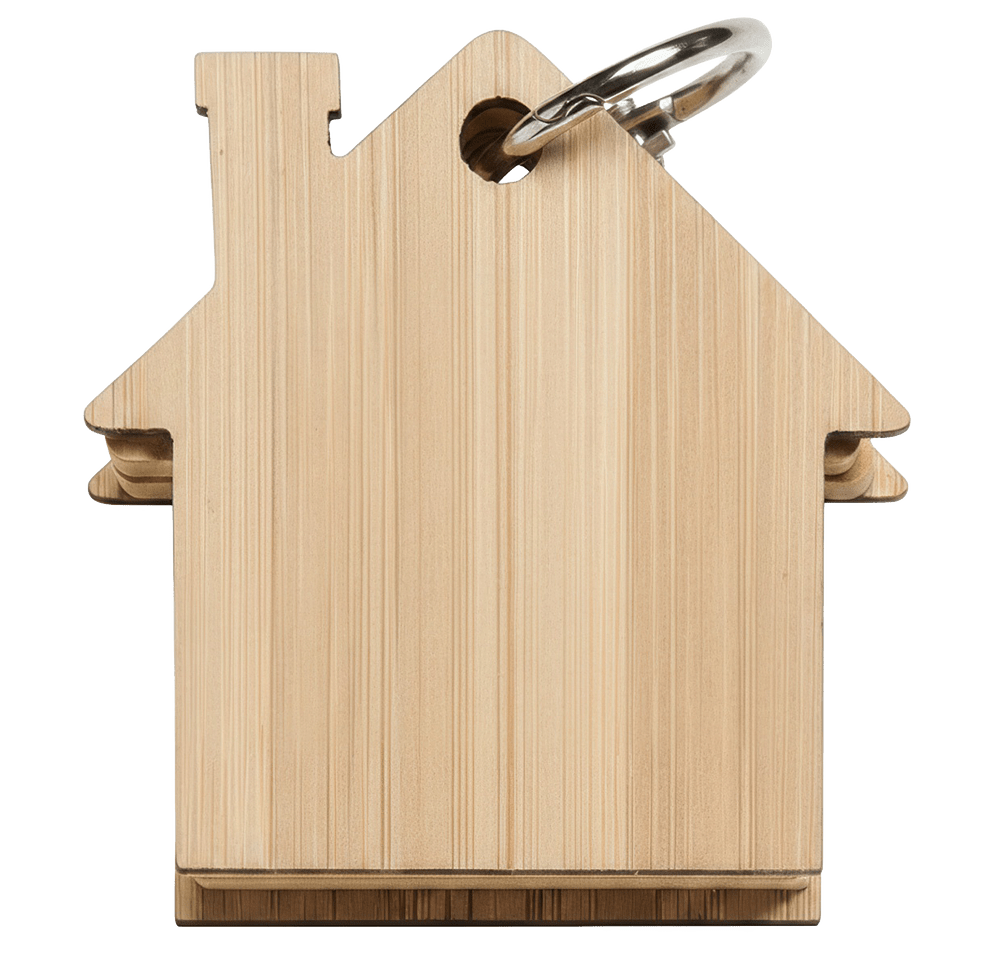 Futuro House Keychain w/Sticky Notes-default