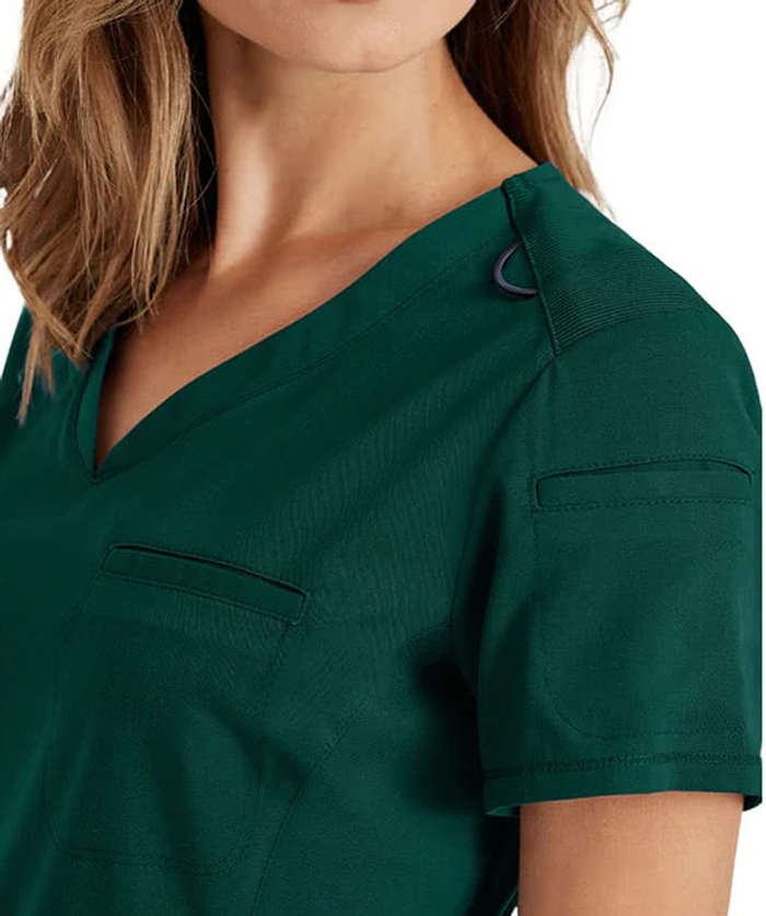 Grey's Anatomy by Barco Women's Spandex Stretch Capri Scrub Top