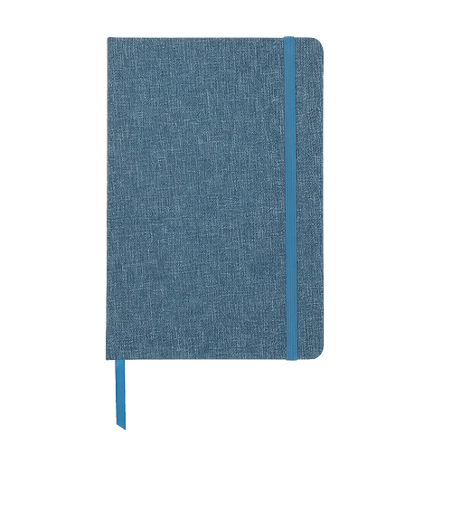 Revue Recycled Hard Cover Textured Notebook in Blue