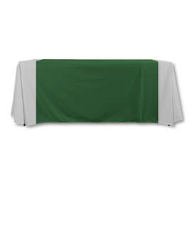 Full Color 57" LazerLine Table Runner - Color: Hunter Green