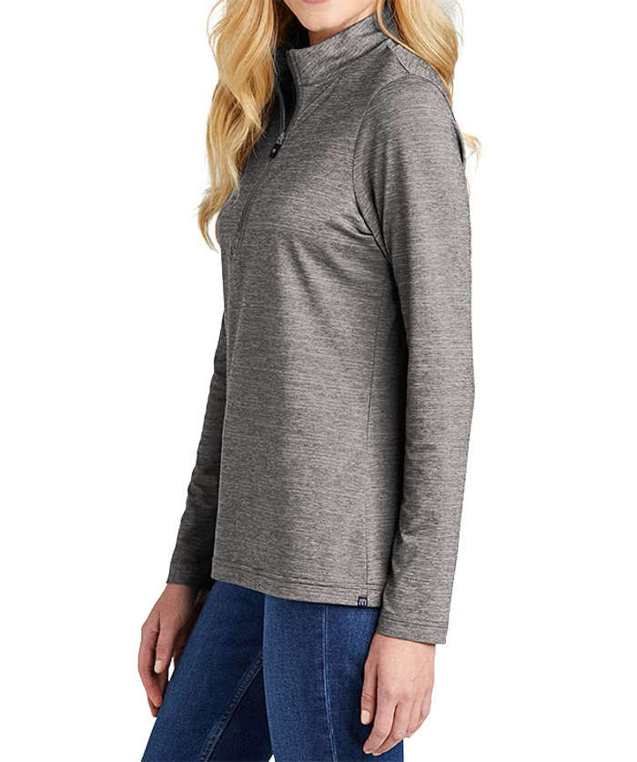 TravisMathew Women's Crestview Lightweight Quarter Zip Performance Shirt