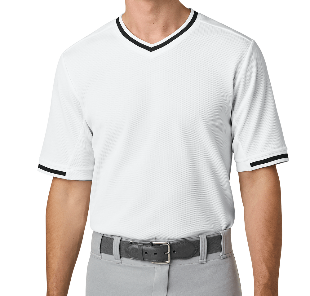 Sport-Tek Tough Mesh V-Neck Baseball Jersey-default
