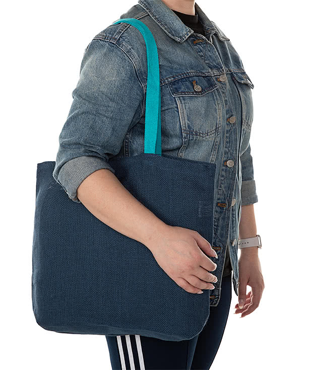 Eco-Green Medium Jute Tote Bag