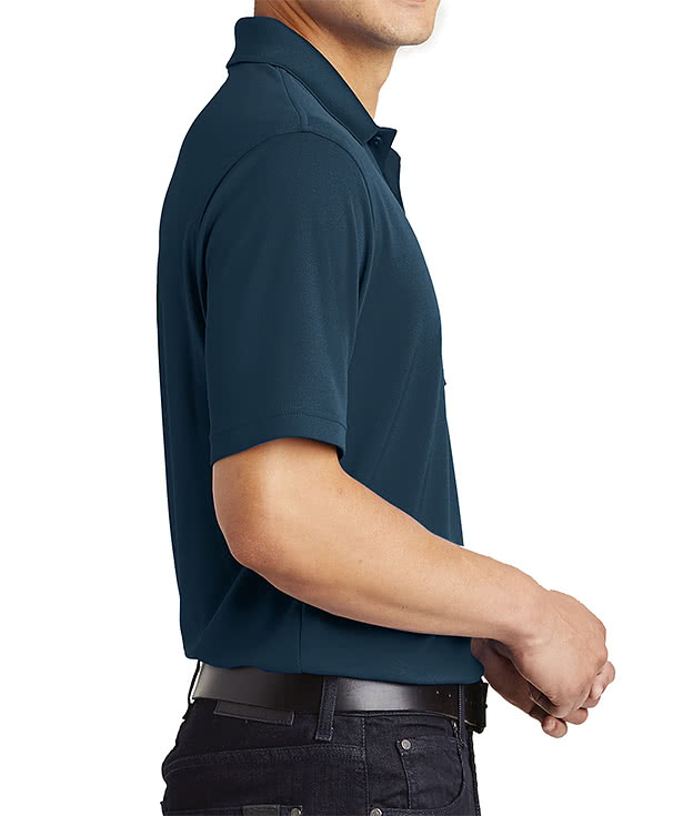 Port Authority Dry Zone Micro-Mesh Pocket Polo