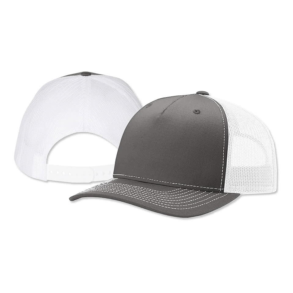 Richardson Five-Panel Snapback Trucker Hat - Embroidered