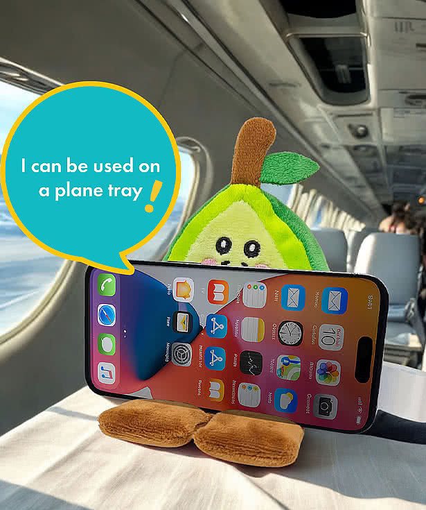 Phone Pals Weighted Avocado Plush Phone Holder