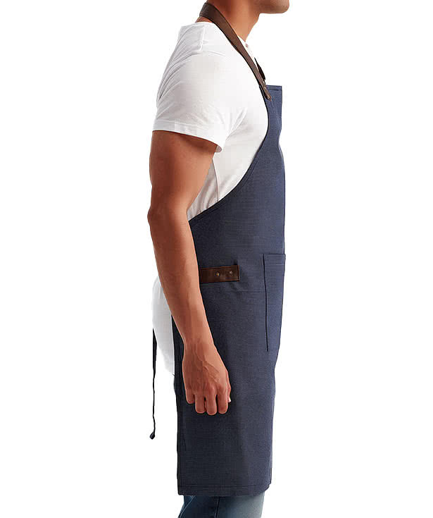 Artisan Collection Annex Oxford Full Length Pocket Apron - Embroidered