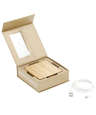 Laser Engraved Bamboo 5W Portable Wireless Charging Pad