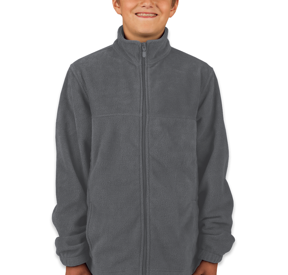 Harriton Youth Full Zip Fleece Jacket-default
