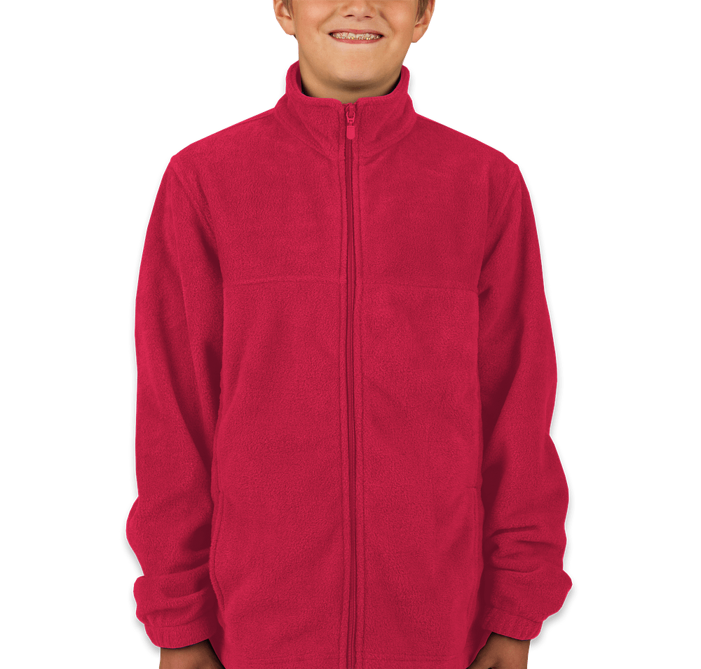 Harriton Youth Full Zip Fleece Jacket-default