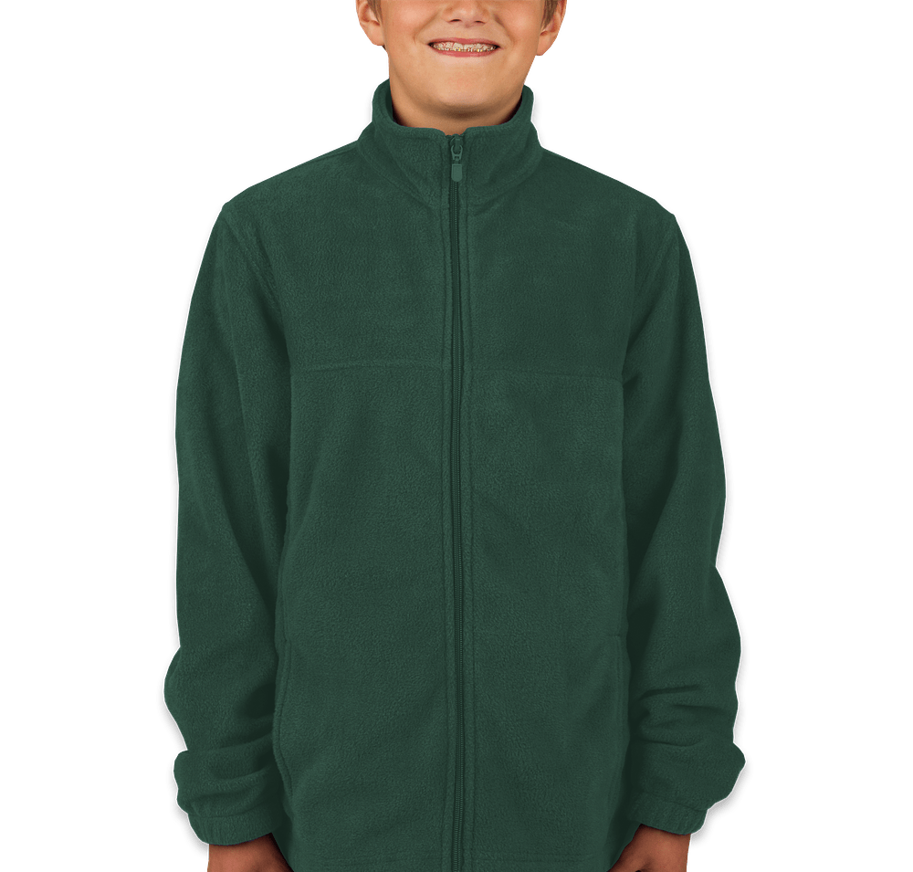Harriton Youth Full Zip Fleece Jacket-default