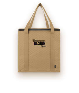 KOOZIE ® Zippered Insulated Grocery Tote - Color: Tan