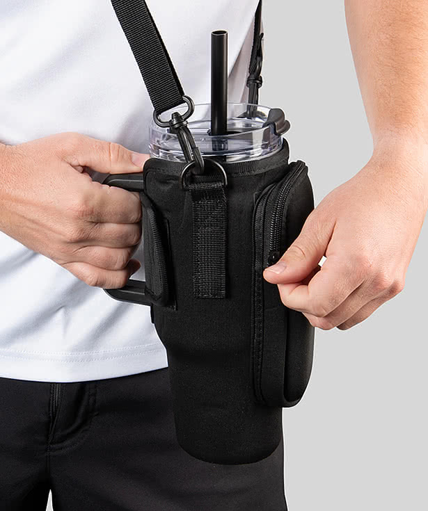 40 oz. Intrepid Recycled Crossbody Tumbler Bag