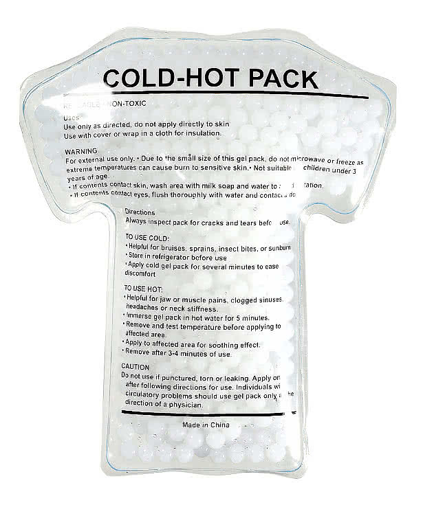 Doctor Coat Shaped Hot/Cold Reusable Gel Beads Pack