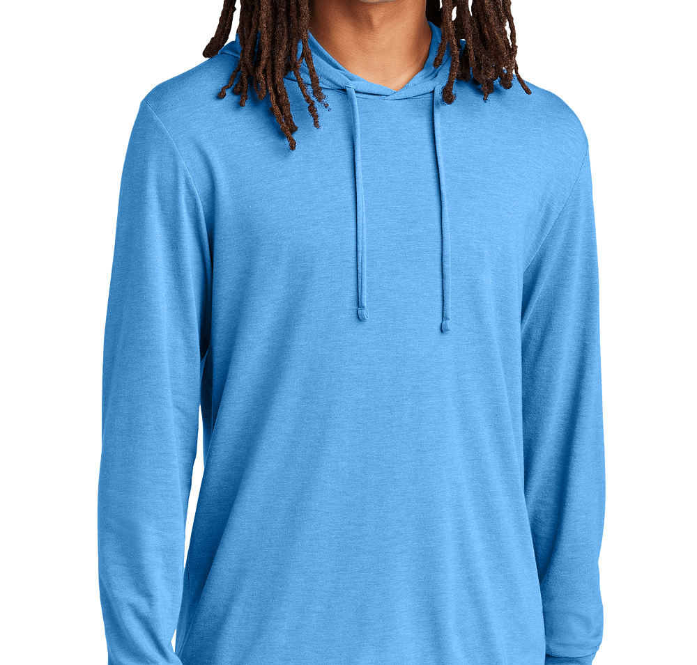 Allmade Tri-Blend Recycled Hooded Long Sleeve T-shirt-default