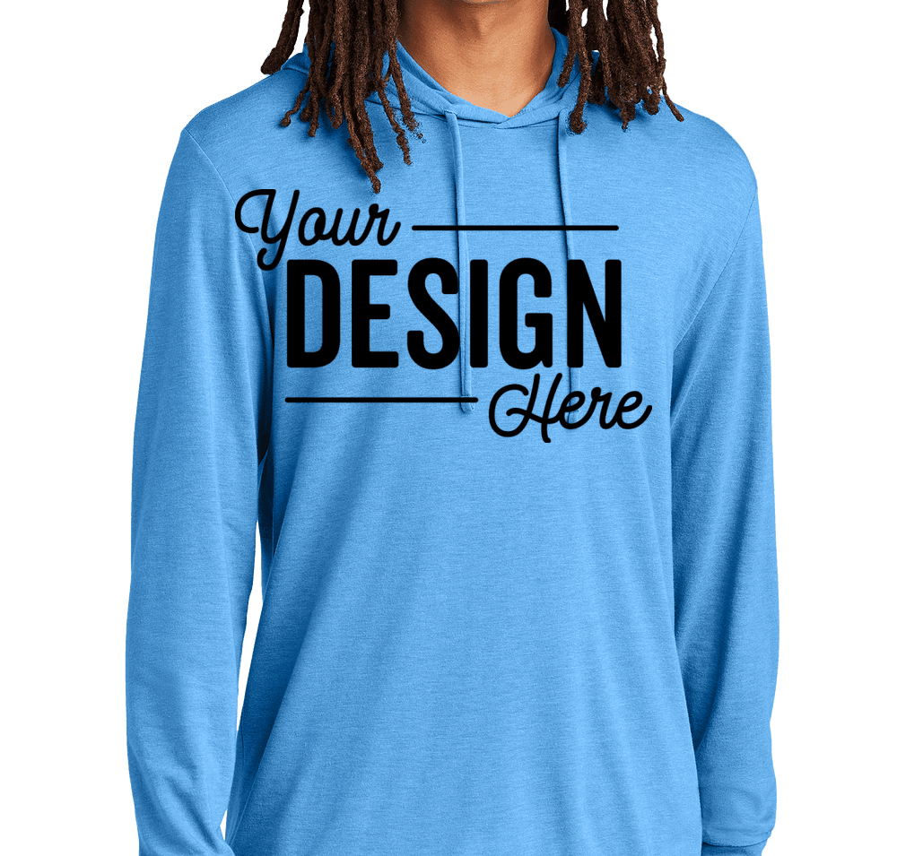 Allmade Tri-Blend Recycled Hooded Long Sleeve T-shirt | Custom