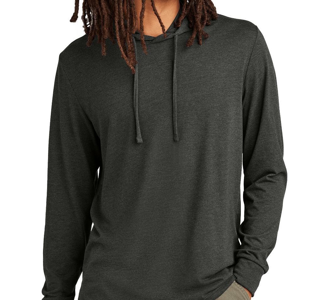 Allmade Tri-Blend Recycled Hooded Long Sleeve T-shirt-default