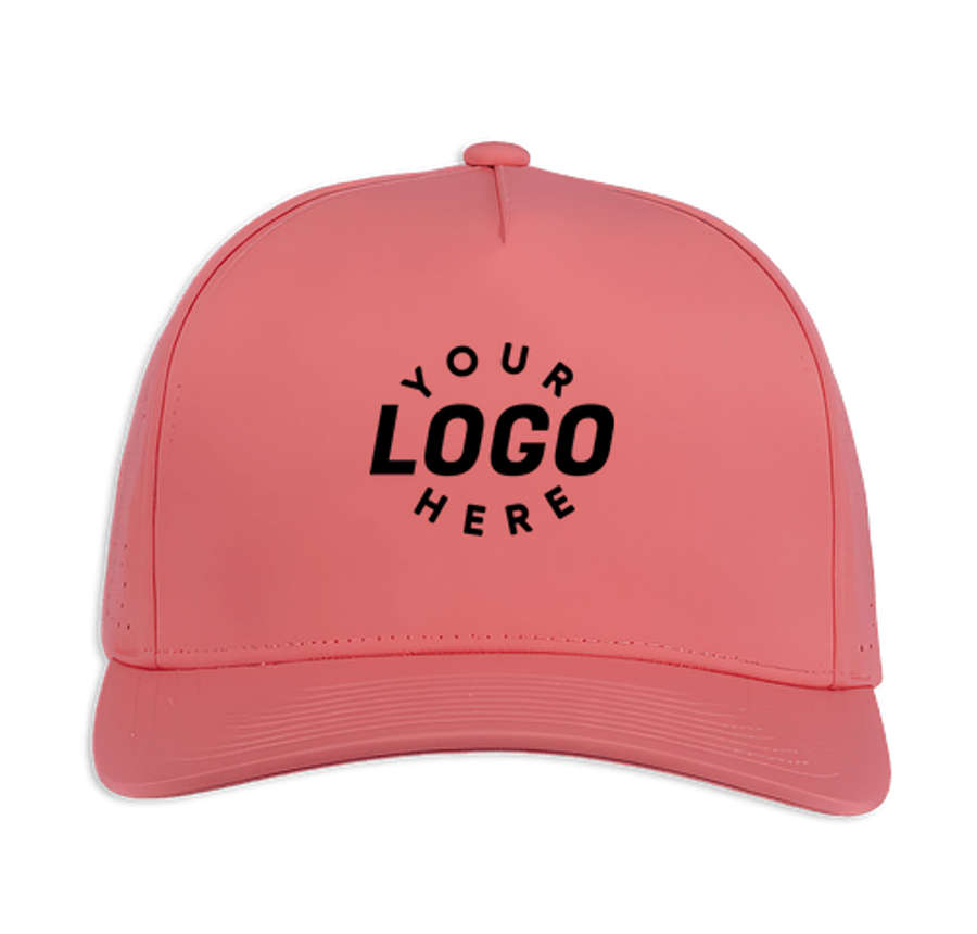 Pacific Headwear Weekender Perforated Snapback Trucker Hat in Watermelon