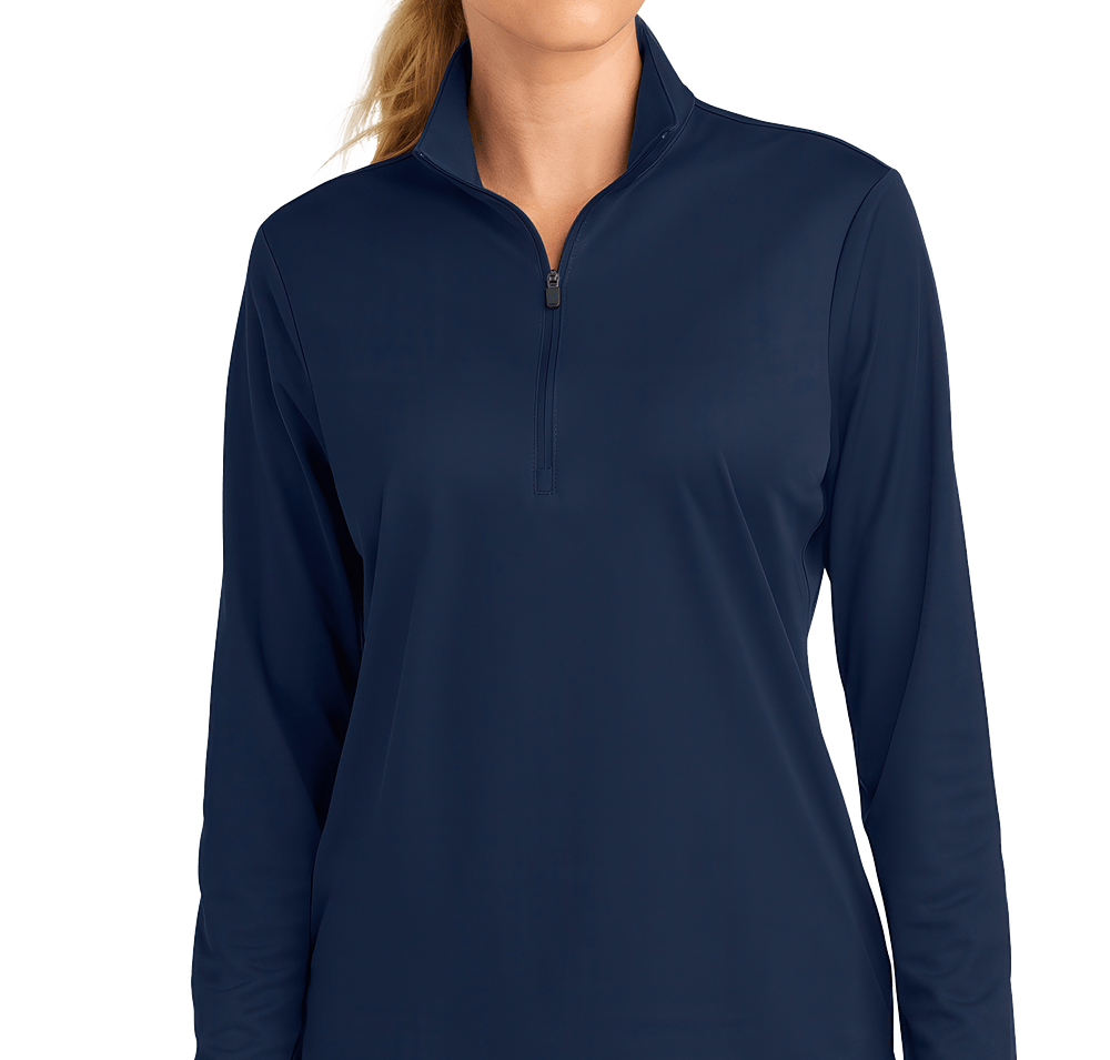 Sport-Tek Women's Sport-Wick Micro Pique Quarter Zip Performance Shirt-default