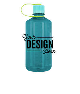 32 oz. Nalgene Tritan Narrow Mouth Water Bottle - Color: Trout / Seaside / Tahitian Palm / Pumpkin