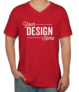 Canada - Bella + Canvas Jersey V-Neck T-shirt - Color: Red