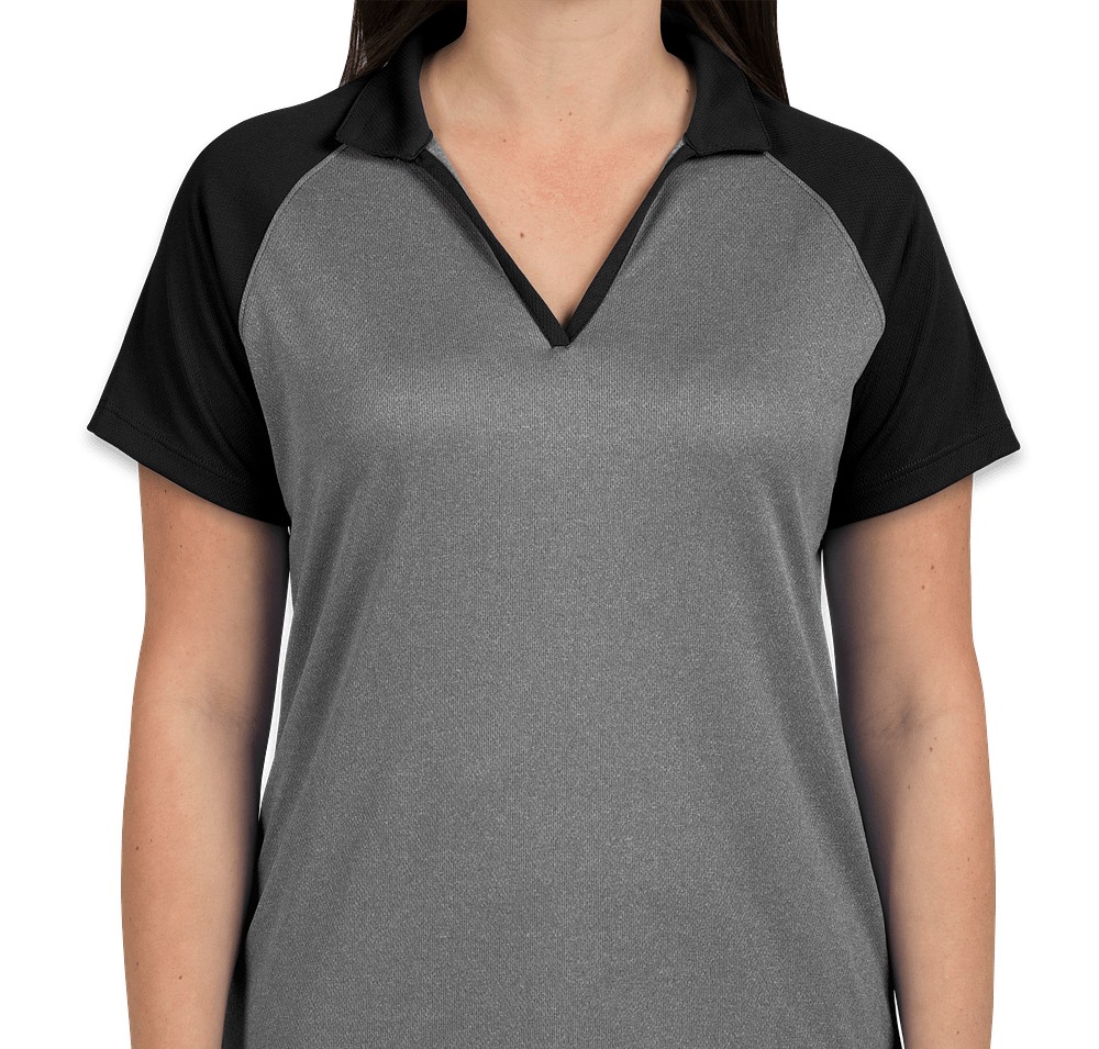 Sport-Tek Women's Heather Raglan Performance Polo-default