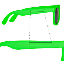 Youth Matte Sunglasses - Color: Green-Lime