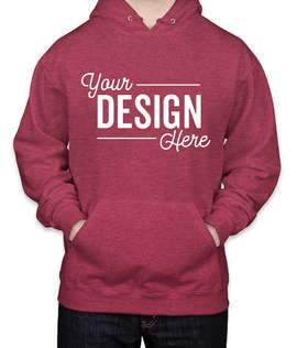 Jerzees Nublend 50/50 Pullover Hoodie - Color: Vintage Heather Red