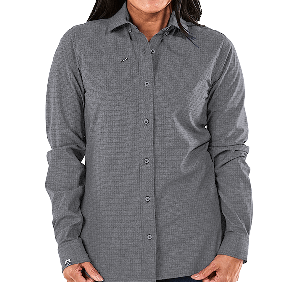 Storm Creek Women's Naturalist Wrinkle-Free Long Sleeve Dress Shirt - Embroidere-default