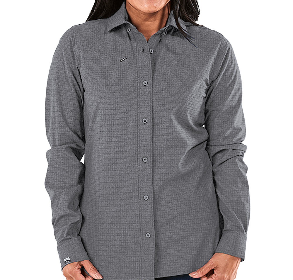 Storm Creek Women's Naturalist Wrinkle-Free Long Sleeve Dress Shirt - Printed-default