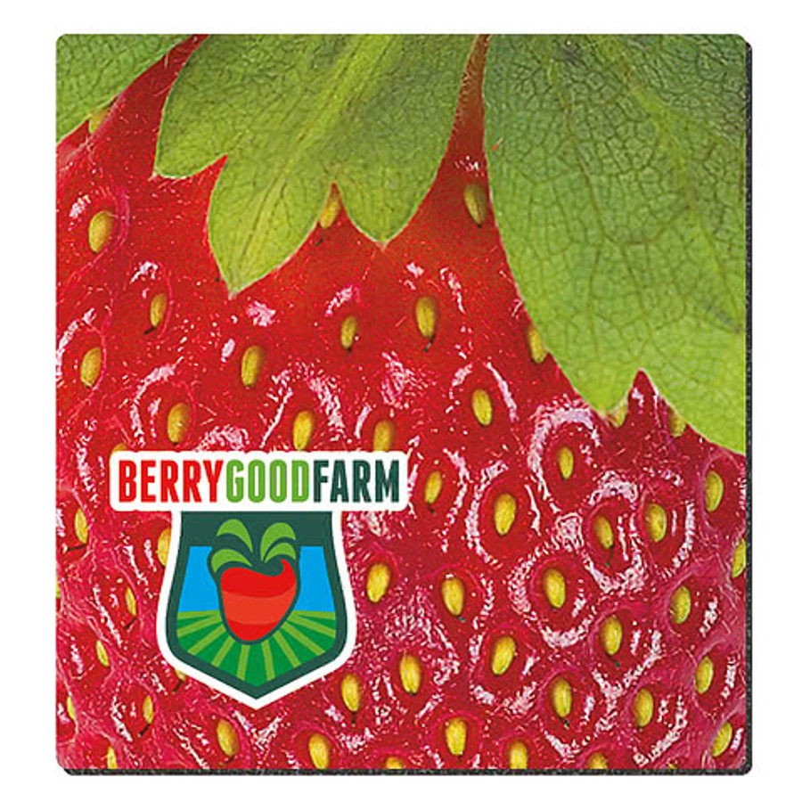 Full Color 1/8" Rectangle Fabric Surface Mouse Pad in White