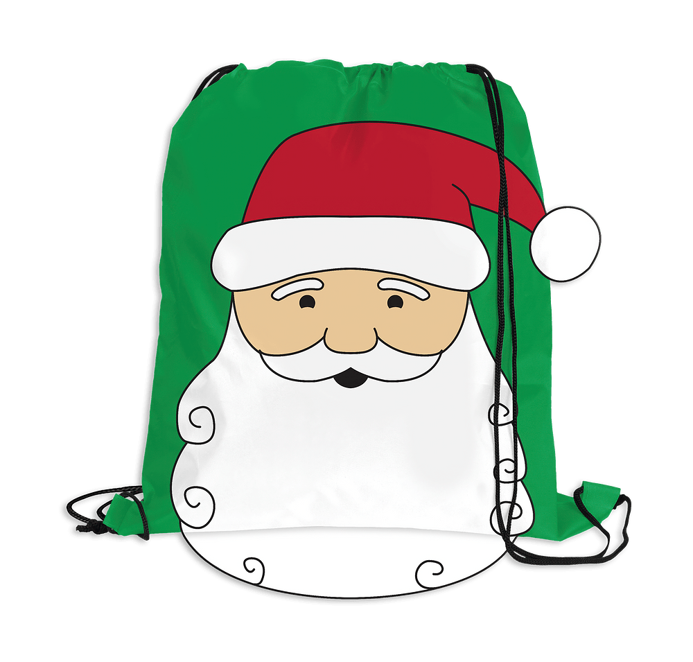 Full Color Holiday Drawstring Bag-default