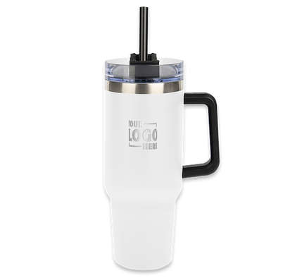 Large 40 oz. E2M Travel Mug  Personalized Laser Engraved Drinkware