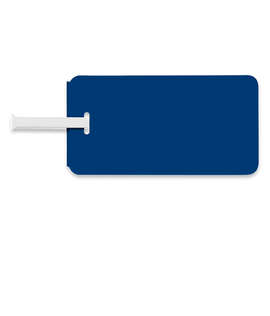 Full Color Plastic Luggage Tag - Color: Navy