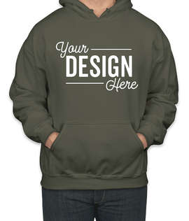 Gildan Midweight 50/50 Pullover Hoodie - Color: Military Green