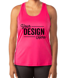 TriDri Women's Venus Knot-Back Performance Tank - Color: Hot Pink