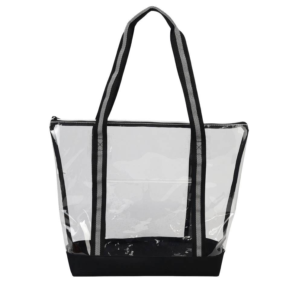 Diamond Clear TPU Zippered Tote-default