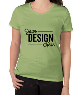 Royal Apparel Women's USA-Made Slim Fit Organic T-shirt - Color: Avocado