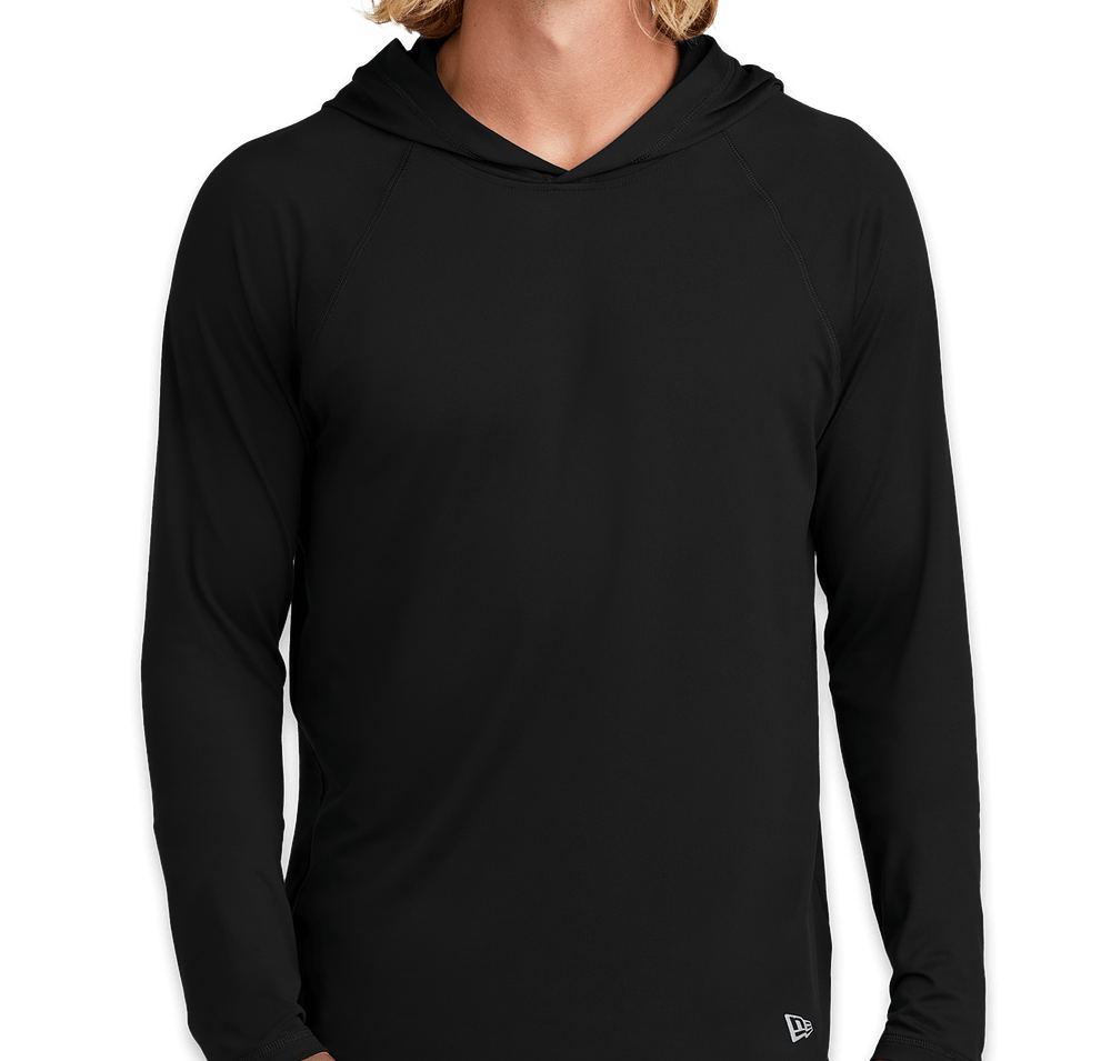 New Era Power Hooded Long Sleeve Performance Shirt-default