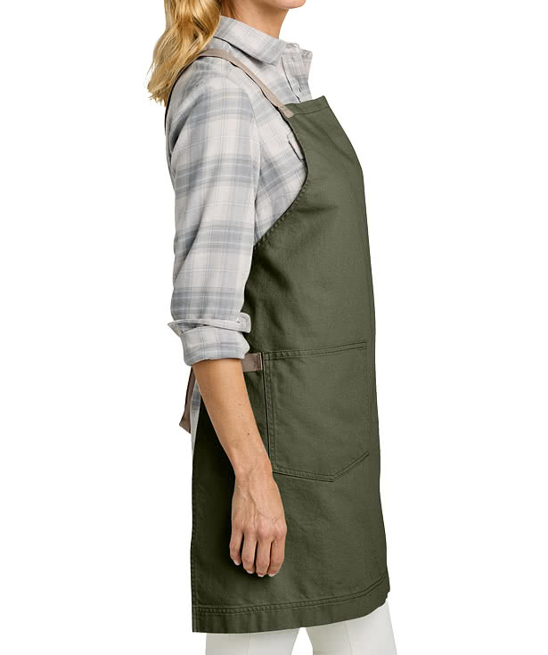 Port Authority Signature Crossback Full Length Two-Pocket Apron - Printed