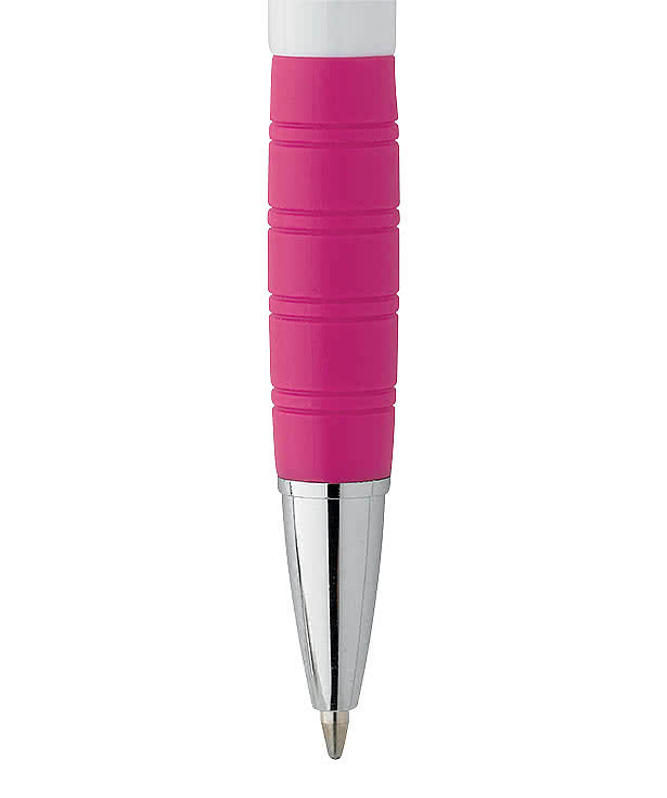 Element White Body Grip Pen (black ink)