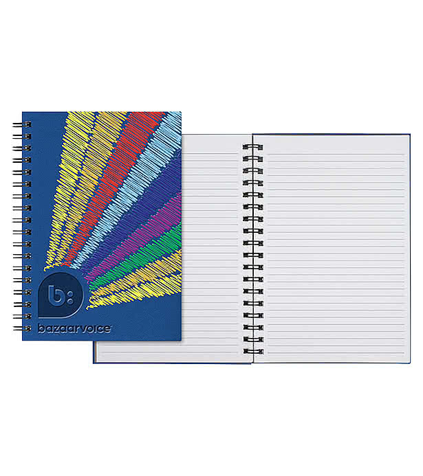 Castelli Debossed WireO Tucson Grande Spiral Hard Cover Notebook