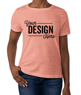 Bella + Canvas Women's Jersey T-shirt - Color: Heather Sunset