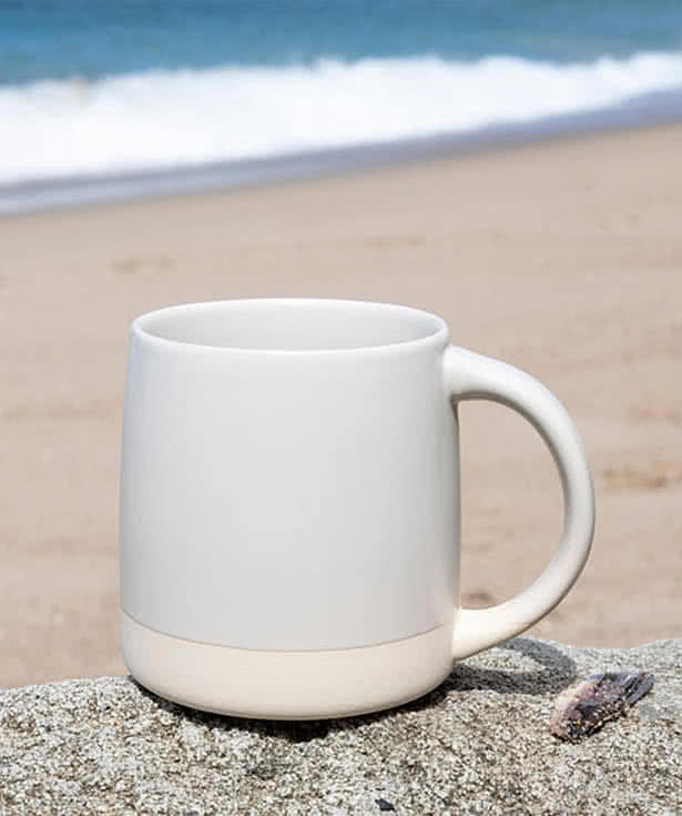 12 oz. Magnolia Ceramic Unglazed Base Mug