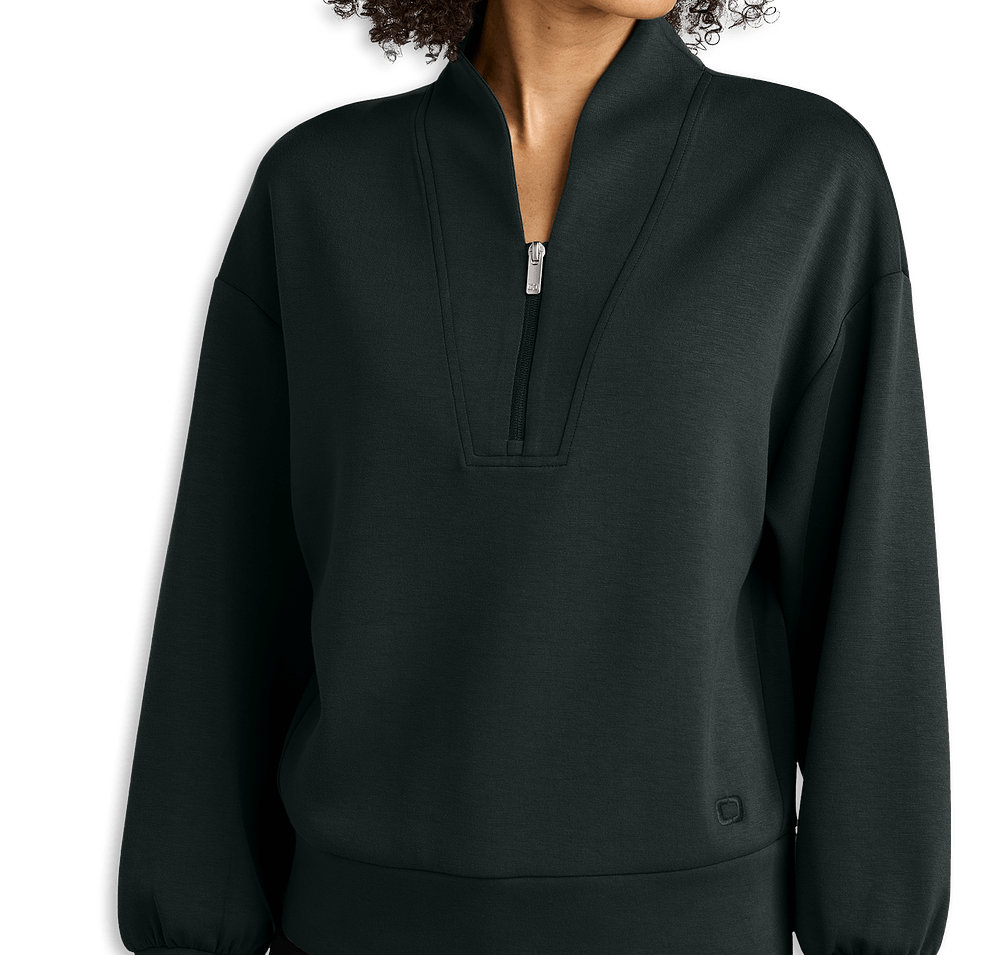 OGIO Women’s Transcend Recycled Quarter Zip Sweatshirt-default
