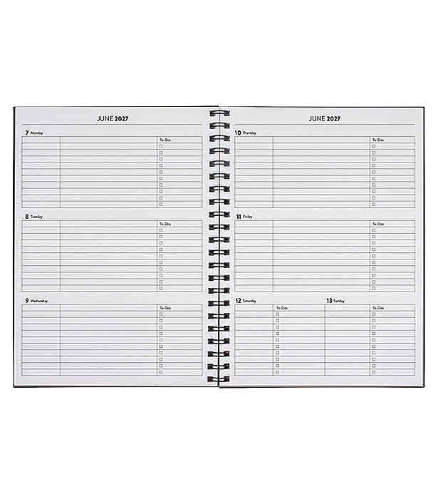 Castelli Debossed WireO Tucson Grande XL Spiral Academic Planner
