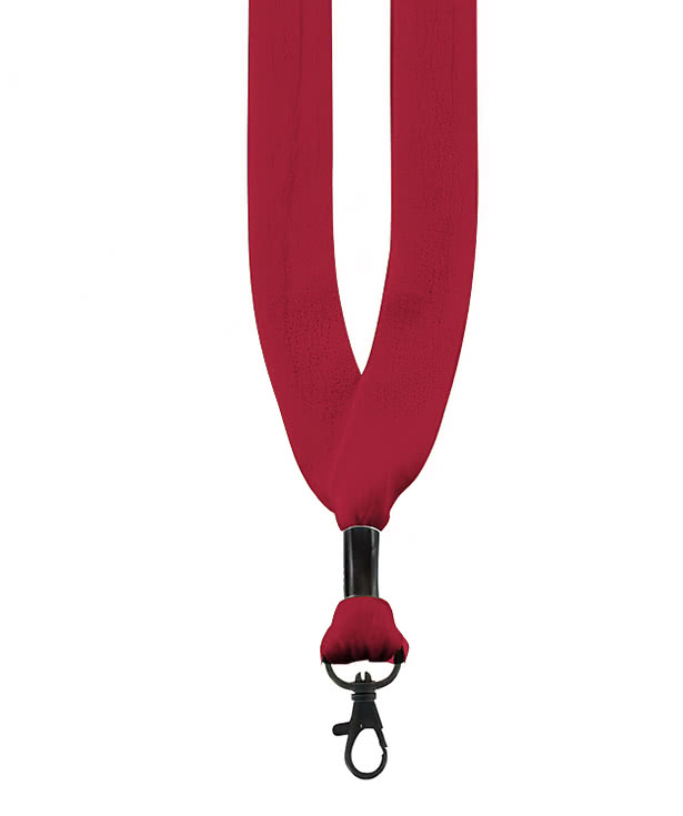 3/4" Cotton Lanyard with Black Metal Lobster Claw