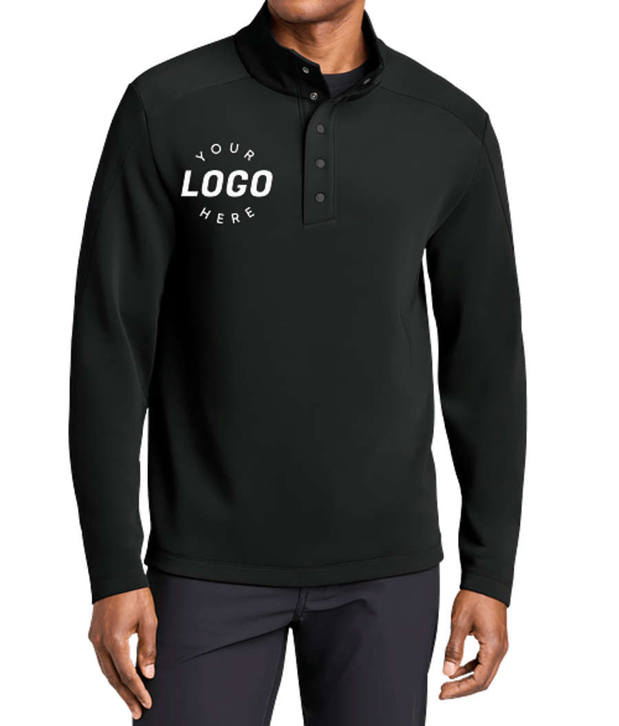 MiiR Kumo Midweight Quarter Snap Pullover in Pitch Black