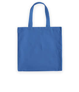 Medium Midweight 100% Cotton Canvas Tote Bag - Color: Royal